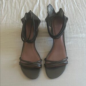 Donald J. Pliner Black Strappy Sandals